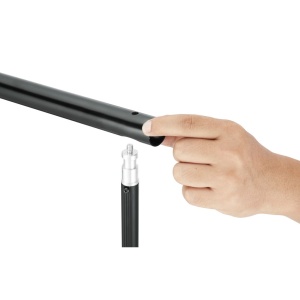 Sistem de suport fundal telescopic + fundal alb, 3 x 5 m - Img 7