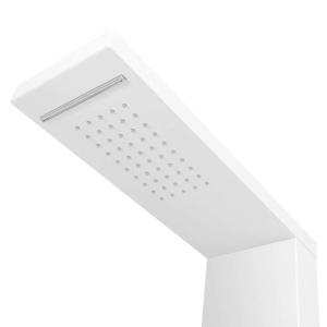 Sistem panel de duș din aluminiu, alb mat - Img 5