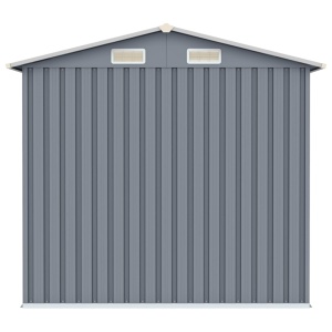 Șopron de grădină, gri, 205 x 129 x 183, oțel galvanizat - Img 6