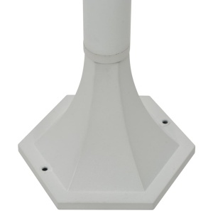 Stâlp iluminare grădină, 6 buc., alb, 110 cm, aluminiu, E27 - Img 5