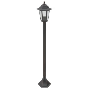 Stâlp iluminare grădină, 6 buc., bronz, 110 cm, aluminiu, E27 - Img 2