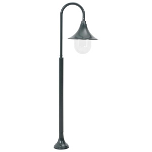 Stâlp iluminat grădină, verde inchis, 120 cm, aluminiu, E27 - Img 2