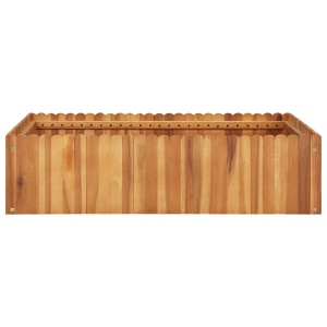 Strat inălțat de grădină, 100x100x25 cm, lemn masiv de acacia - Img 2
