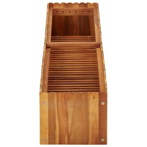 Strat inălțat de grădină, 150x30x25 cm, lemn masiv de acacia - Img 3