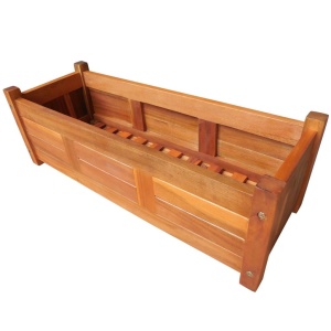Strat inălțat de grădină, 76 x 27,6 x 25 cm, lemn de acacia - Img 2