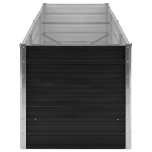 Strat inălțat de grădină antracit 240x80x77 cm oțel galvanizat - Img 7