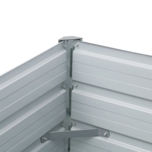 Strat inălțat de grădină antracit 320x40x45 cm oțel galvanizat - Img 6
