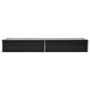 Strat inălțat de grădină antracit 320x80x45 cm oțel galvanizat - Img 4