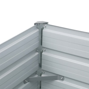 Strat inălțat de grădină antracit 600x80x45 cm oțel galvanizat - Img 6