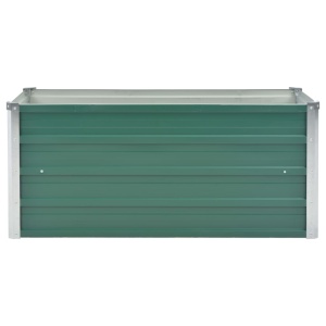 Strat inălțat de grădină, verde, 100x40x45 cm, oțel galvanizat - Img 4