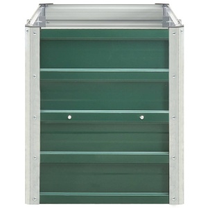 Strat inălțat de grădină verde 240 x 40 x 45 cm oțel galvanizat - Img 4