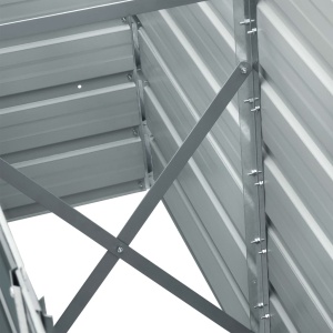 Strat inălțat de grădină verde 240 x 40 x 45 cm oțel galvanizat - Img 6