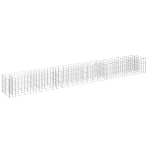 Strat inălțat gabion, 270 x 30 x 30 cm, oțel galvanizat - Img 2