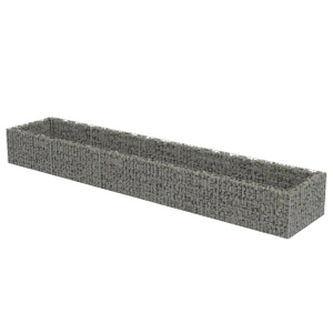 Strat inălțat gabion, 450 x 90 x 50 cm, oțel galvanizat - Img 4