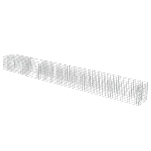Strat inălțat gabion, 540 x 50 x 50 cm, oțel galvanizat - Img 2