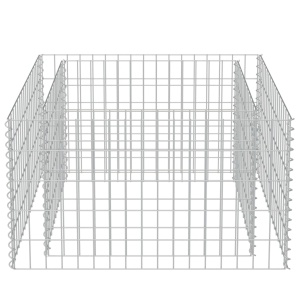Strat inălțat gabion, 90 x 90 x 50 cm, oțel galvanizat - Img 7