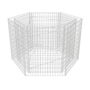 Strat inălțat gabion hexagonal, 160 x 140 x 100 cm - Img 2