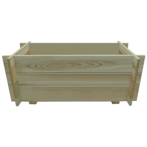 Strat inălțat legume grădină, 80 cm, lemn de pin tratat - Img 2