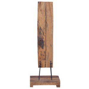Suport 6 sticle de vin, 35x35x100 cm, lemn masiv de tec - Img 4