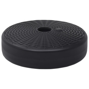 Suport de umbrelă, negru, 24 L, umplere cu nisip/apă - Img 2