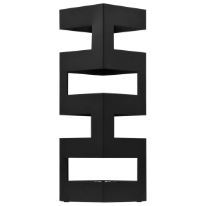 Suport de umbrele, model Tetris, oțel, negru - Img 2