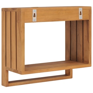 Suport prosoape de perete, 35 x 20 x 35 cm, lemn masiv de tec - Img 4