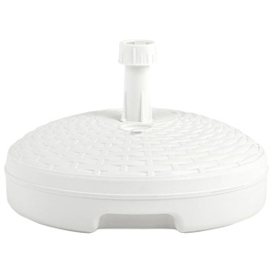 Suport umbrelă, alb, 20 L, plastic, umplere cu nisip/apă - Img 2