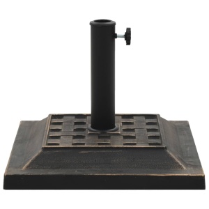 Suport umbrelă de soare, bronz, 12 kg, polirășină, pătrat - Img 2