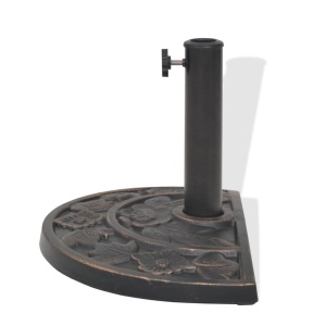 Suport umbrelă de soare, rășină, semicerc, bronz, 9 kg - Img 8