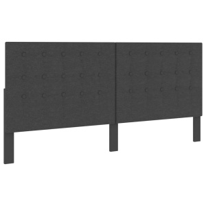 Tăblie capitonată, gri inchis, 200 x 200 cm, material textil