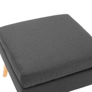 Taburet, gri inchis, material textil - Img 3
