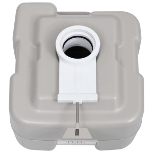 Toaletă portabilă pentru camping, gri, 20+10 L - Img 7