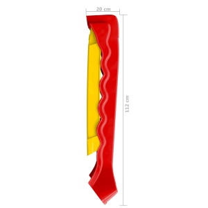 Tobogan pliabil pentru copii de interior & exterior roșu/galben - Img 11