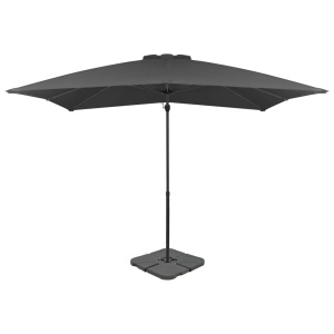 Umbrelă de exterior cu bază portabilă, antracit
