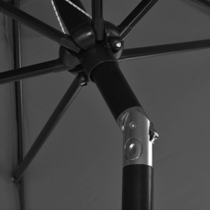 Umbrelă de soare de exterior, stâlp din metal, 300 cm, antracit - Img 3