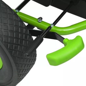 vidaX Kart cu pedale cu șezut reglabil verde - Img 6