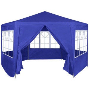 42347 Marquee with 6 Side Walls Blue 2x2 m - Img 8