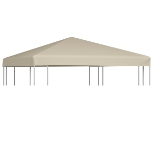 Acoperiș de pavilion, bej, 3 x 3 m, 310 g/m²