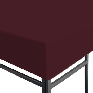 Acoperiș pentru pavilion, 310 g/m², roșu bordo, 3 x 4 m - Img 5