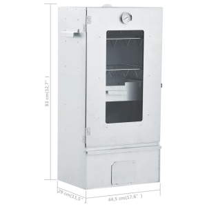 Afumătoare cuptor grătar cu 1 kg peleți lemn, 44,5x29x83 cm - Img 11