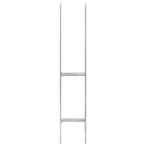 Ancore de gard, 6 buc., argintiu, 10x6x60 cm, oțel galvanizat - Img 3
