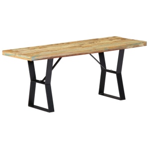 Bancă, 110 cm, lemn masiv reciclat - Img 12