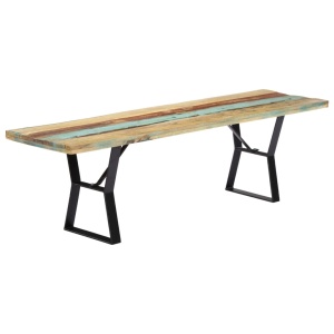Bancă, 160 cm, lemn masiv reciclat