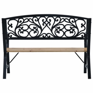 Bancă de grădină, 120 cm, lemn - Img 3