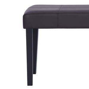 Bancă, maro, 106 cm, piele artificială - Img 5