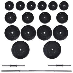 Bancă reglabilă pentru abdomene cu set haltere/gantere 60,5 kg - Img 9
