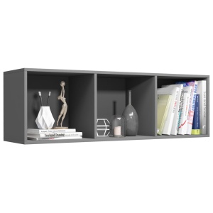 Bibliotecă/Comodă TV, gri, 36 x 30 x 114 cm, PAL - Img 8