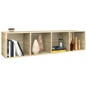Bibliotecă/Comodă TV, stejar Sonoma, 36 x 30 x 143 cm, PAL - Img 8