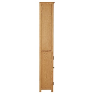 Bibliotecă cu 2 uși, 70 x 30 x 180 cm, lemn masiv stejar - Img 4