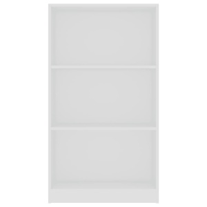 Bibliotecă cu 3 rafturi, alb, 60 x 24 x 108 cm, PAL - Img 4